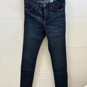 H&M Shaping Skinny Jeans 30/34 Tall Dark Wash Stretch Denim